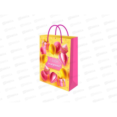 Пакет подарочный MI 22х31х10см Приятные подарки, ППК-7890  *12