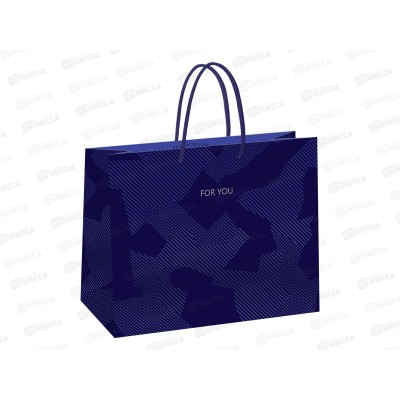 Пакет подарочный 32*26*12см MESHU &quotBlue pattem&quot, MS_61620 *12