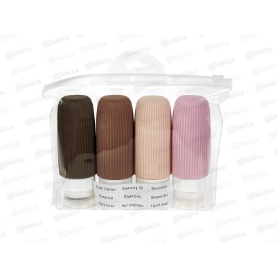 Набор дорожный Farres LX0020 Набор силиконовых бутылочек 4шт *6/144