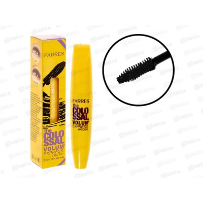 Farres тушь 6029-1 с пушистой щеточкой The Colossal (жел кор) *12 Farres тушь 6029-1 с пушистой щеточкой The Colossal (жел кор) *12