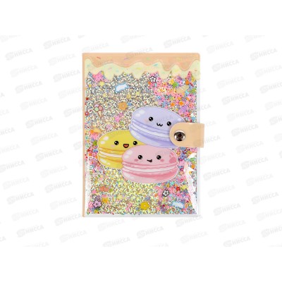 Блокнот Darvish 10,5*14,8см 80л на кнопке &quotМакаруны&quotDV-15949-2*10