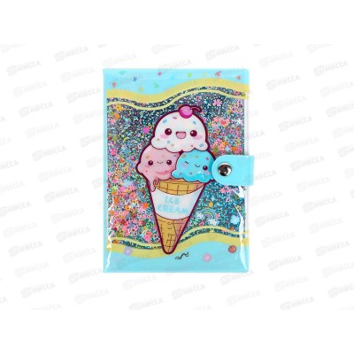 Блокнот Darvish 10,5*14,8см 80л на кнопке &quotМороженое&quotDV-15949-3*10