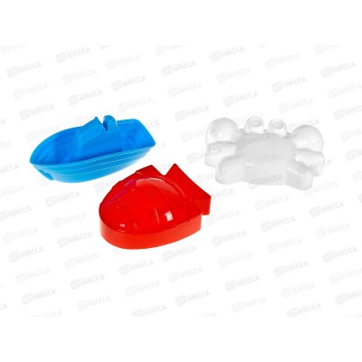 Формочки морские КРОКОТАМ 3 предмета, триколор ПНФ-7097 *38