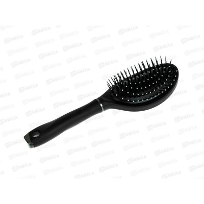 Расческа GT Массажная с ручкой 25,6см овал черный пластик *48