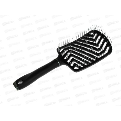 Расческа GT Скелетная с ручкой 27см квадрат черный пластик *72