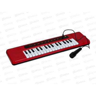 Синтезатор ВХ-1625 32 клавиши, красный, 2440041 в коробке