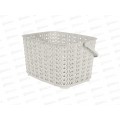Корзина 3л &quotМеланж&quot универсальная с ручкой молочный туман РТ408610048 *10