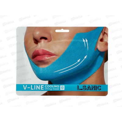 L.Sanic Маска-бандаж для коррекции овала лица с охлаждающим эффек 20г L.Sanic Маска-бандаж для коррекции овала лица с охлаждающим эффек 20г