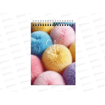 Блокнот 60л ЭКСМО А6 Soft 2, гребень, клетка БСК660451 *40