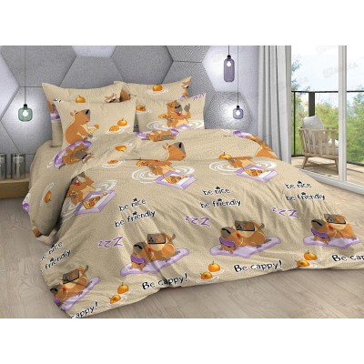 КПБ 1,5сп Поплин Капибара