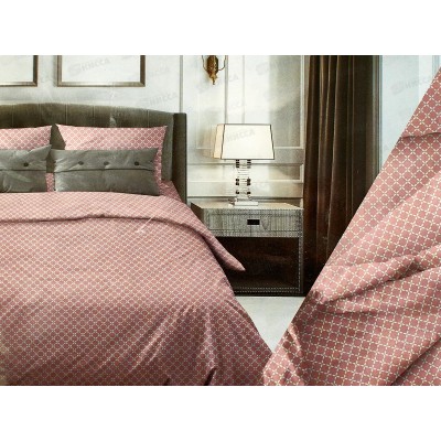 КПБ 2,0сп бязь с европростыней №287 Вестерн Пудровый