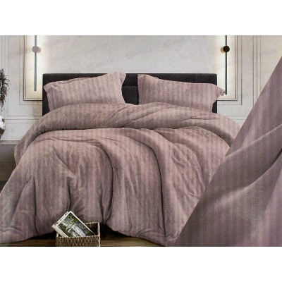 КПБ 2,0сп бязь с европростыней №334 Страйп Пудровый КПБ 2,0сп бязь с европростыней №334 Страйп Пудровый