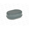 Мыльница RUNIS дорожная, с крышкой, серый 6-252  *100