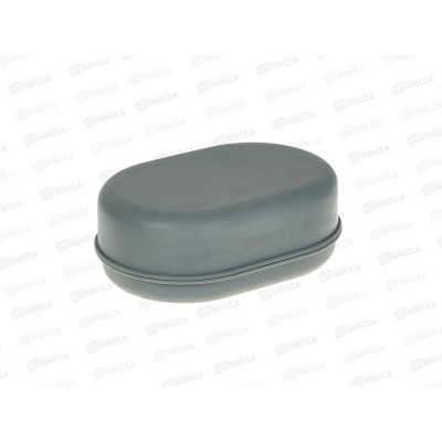 Мыльница RUNIS дорожная, с крышкой, серый 6-252  *100