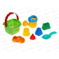 Набор песочный №136, 431862 (ведерко, совочек, 4 формочки, лейка)