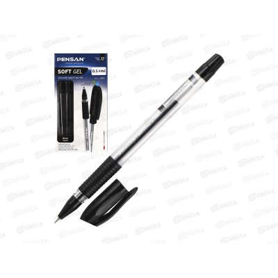 Ручка гел. PENSAN Soft Gel,0.7 черная арт 2400ч *12/144