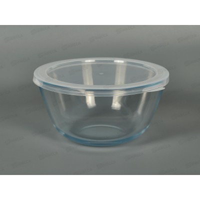 Салатница стекло с крышкой 1580мл 91019 *16