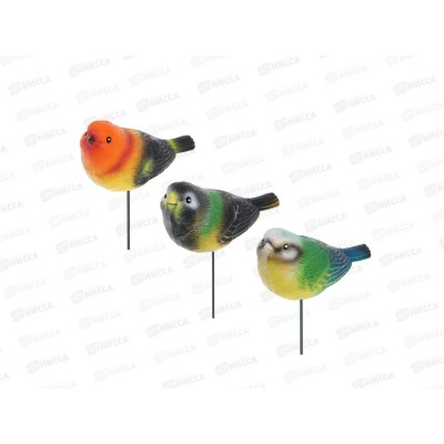 Штекер фигурка декор &quotПтица&quot на мет. стержне 13*6*60см, 153-200  г