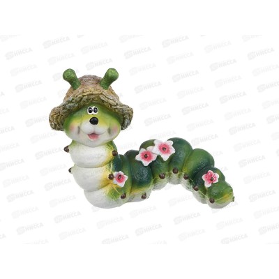 Фигура садовая &quotГусеница&quot полистоун 20,5*10,5*16см, 162-001   г