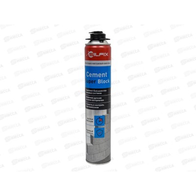 Клей-пена SilFix Cemet Super Block строительно-монтажный для газобетонных блоков 750мл *12/816