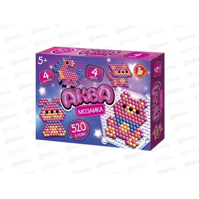 Аквамозаика &quotРозовые животные&quot 4 фигурки 06017