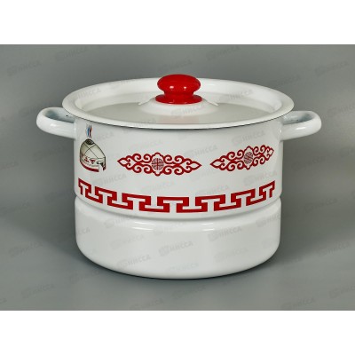 Мантоварка 7,5л 2 вставки Юрта с пласт кноп С1720.3*129 *2 Мантоварка 7,5л 2 вставки Юрта с пласт кноп С1720.3*129 *2