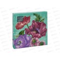 Салфетки 3-х слойные 20 листов 33*33 Bouquet Цветочная композиция на зеленом *12 25361