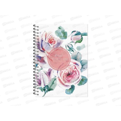 Скетчбук 60л ПЛН А5 Флора Арт. 100г/м2 2926 *10