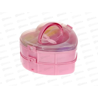 Набор резинок д/плетения браслетов TZ-32127 (3000шт)2яр. СЕРДЦЕ РОЗ