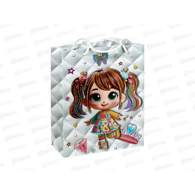 Пакет бумажный 18*24 Для девочек Р10738-13 *12