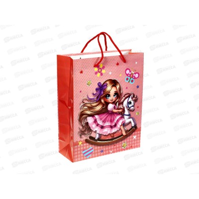 Пакет бумажный 26*32 Для девочек Р10738-13 *12