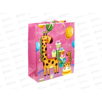 Пакет бумажный 26*32 Зверюшки Р10738-9 *12
