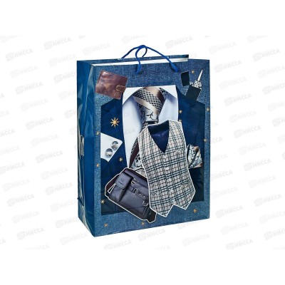 Пакет бумажный 32*44 Мужской Р10738-15 *12