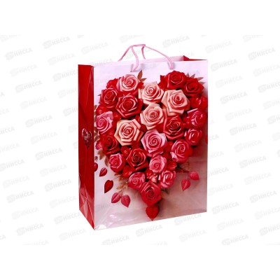 Пакет бумажный 32*44 Сердца Р10738-19 *12