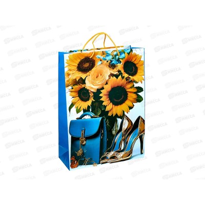 Пакет бумажный 32*44 Цветы Р10738-6 *12