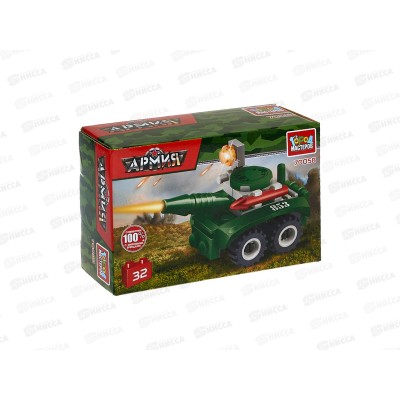 Конструктор "ГОРОД МАСТ" Танк, 32 дет., 70058-КК Конструктор "ГОРОД МАСТ" Танк, 32 дет., 70058-КК