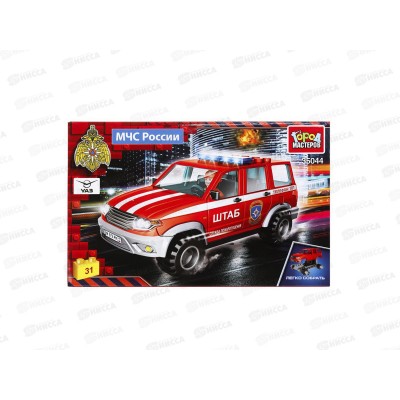 Конструктор &quotГОРОД МАСТ&quot МЧС УАЗ Патриот пожарный, 31дет., SB-35044