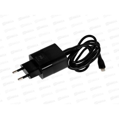 З/у сетевое 1USB+1Туре-С 3.0A PD20W+QC3.0 б/з More choice NC81i Black