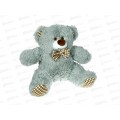 Медведь Тоффи 38см, серый, с галстуком бабочкой,  Мила