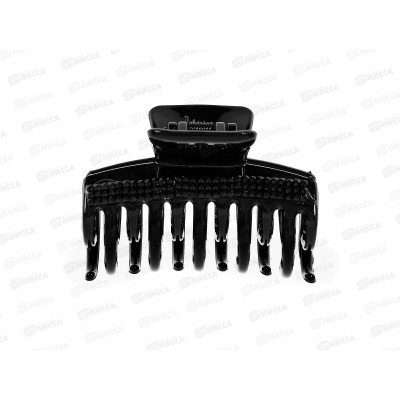 Краб пластик 7см черный двойной со стразами №077