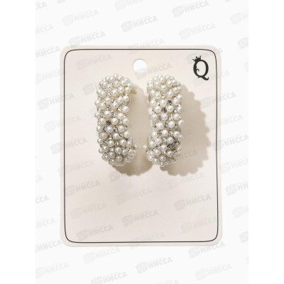 Серьги жемчуг &quotРоссыпь&quot ссв, цвет белый в серебре 10937066