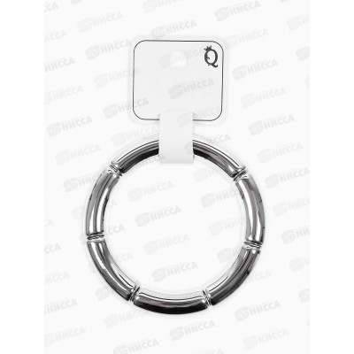 Браслет пластик на резинке &quotСтиль&quot гладкий, серебро 10905779