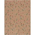 Бумага упаковочная крафт &quotВекторные цветы&quot, 50*70см *10 10935932