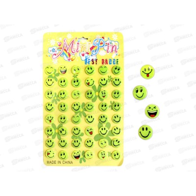 Значок светоотражающий 30мм Смайл *48 2798-1
