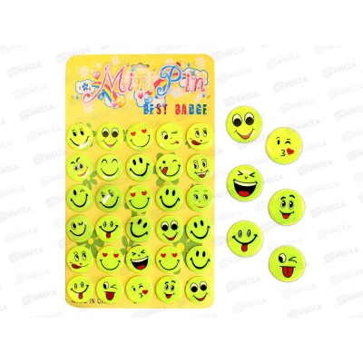 Значок светоотражающий 45мм Смайл *30 2798-2