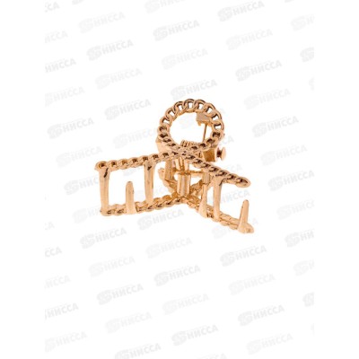 Краб  для волос &quotЭмма&quot петля 3см, золото, 7862203