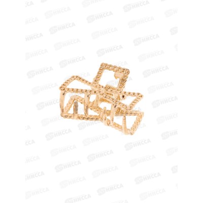 Краб  для волос &quotЭмма&quot бантик 2,5см, золото, 7862204