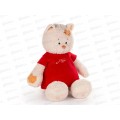 Кошка Мэри в платье красном, 37см (ПМэри/101-4/11)