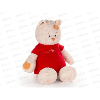 Кошка Мэри в платье красном, 37см (ПМэри/101-4/11)