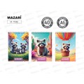 Блокнот 40л MAZARI А6 карт.обл.греб,3 диз. M-17346 *100 Блокнот 40л MAZARI А6 карт.обл.греб,3 диз. M-17346 *100